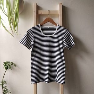 2 for $30 Muji striped sailor short sleeve shirt S